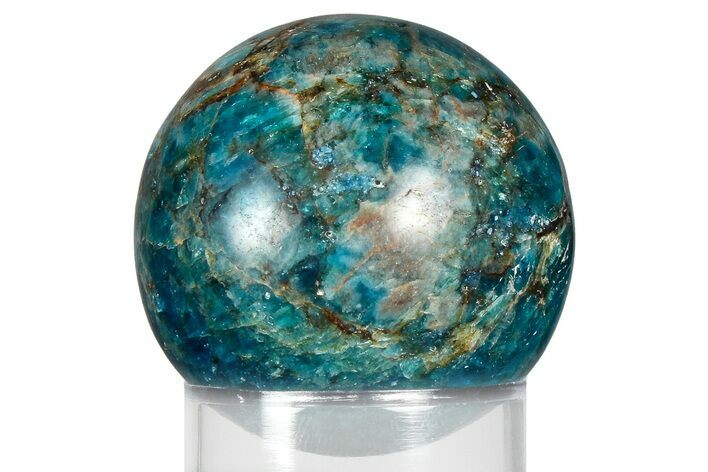 Bright Blue Apatite Sphere - Madagascar #367052